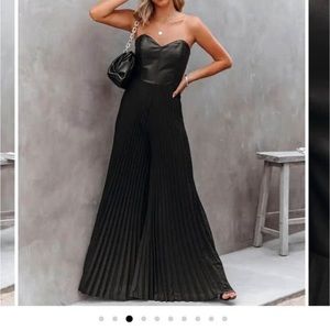 Vici jumpsuit wide leg black